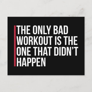 Carte Postale Seule Citation De Salle De Fitness Incorrecte