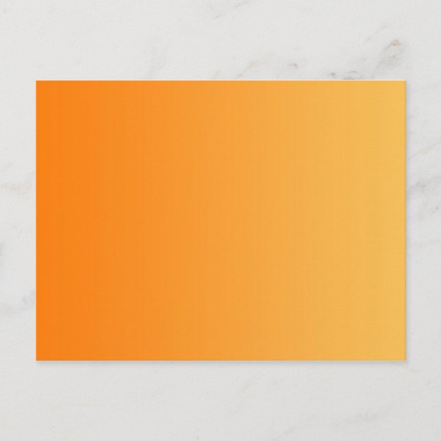 Carte Postale SEULEMENT dégradés de COULEUR - orange (Devant)