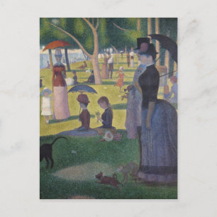 Carte Postale Seurat Dimanche Après-Midi La Grande Jatte