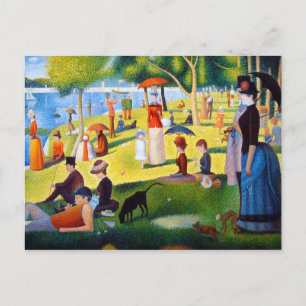 Carte Postale Seurat : Un dimanche à La Grande Jatte