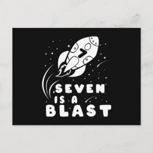 Carte Postale SEVEN EST UN BLAST 7e anniversaire Boy Space Anniv
