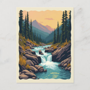 Carte Postale Seven Falls Colorado Retro