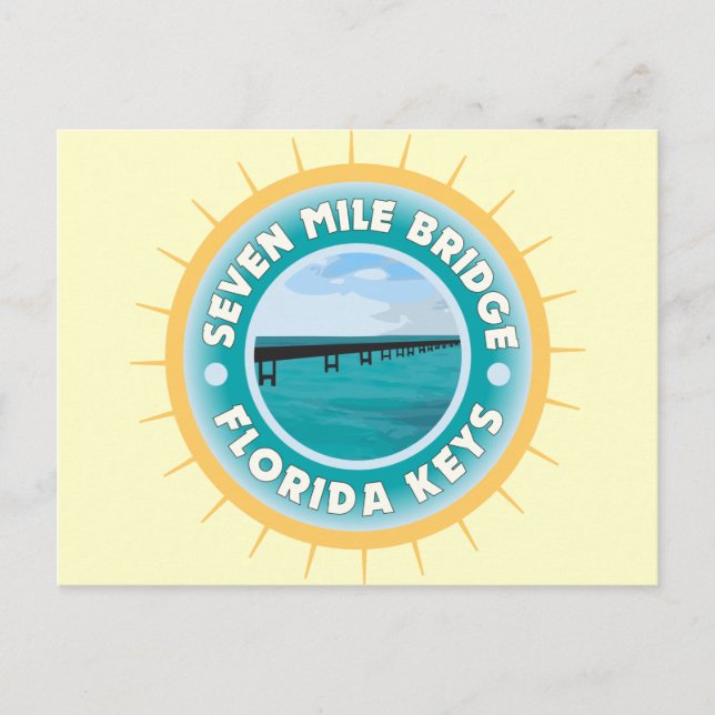 Carte Postale Seven Mile Bridge Florida Keys (Devant)