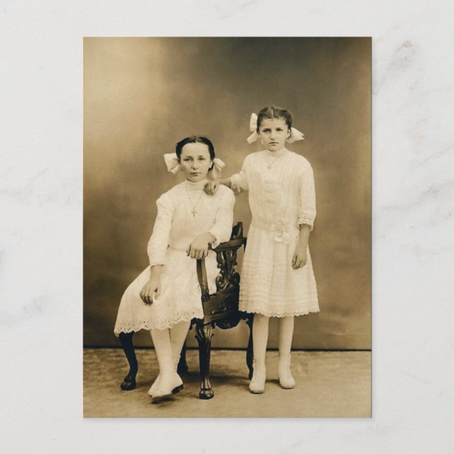 Carte Postale Severa et Catherine LAHR, vers 1910 (Devant)