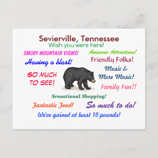 Carte Postale Sevierville, Tennessee