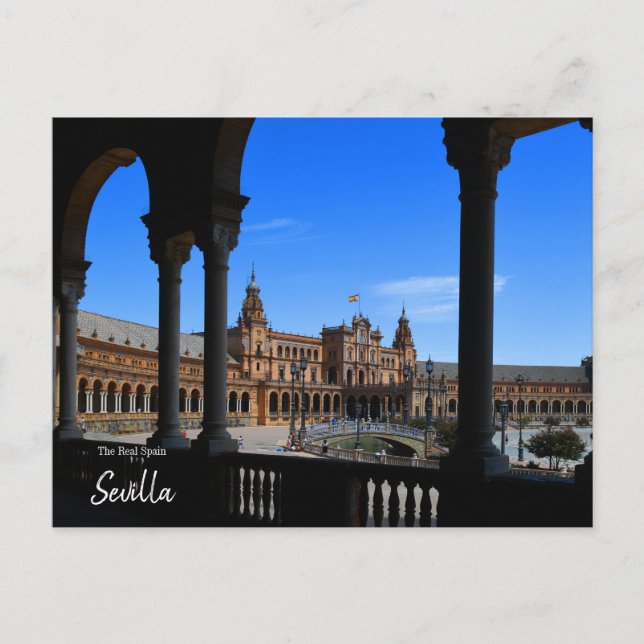 Carte postale Seville Plaza de Espana (Devant)