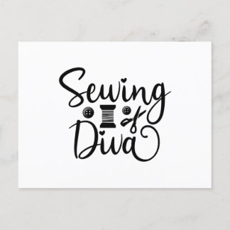 Carte Postale Sewing