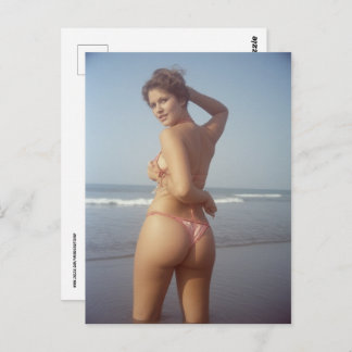 CARTE POSTALE SEXY BIG BOTTOM BIKINI GIRL POSTCARD