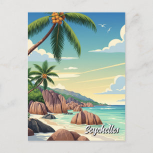 Carte Postale Seychelles Anse Source d'Argent Beach Travel