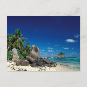Carte Postale Seychelles, île de Mahe, plage d'Anse Royale.