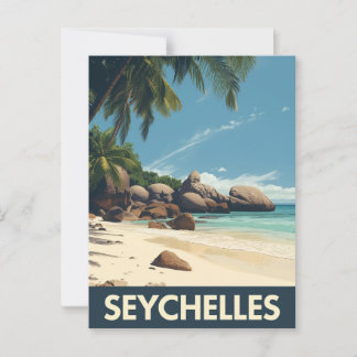 Carte Postale Seychelles tropicale