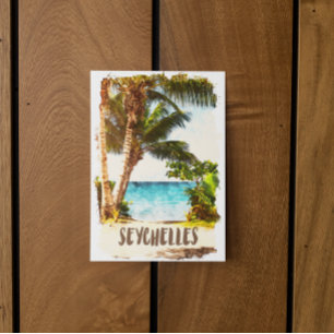 Carte Postale Seychelles Vue panoramique des îles tropicales