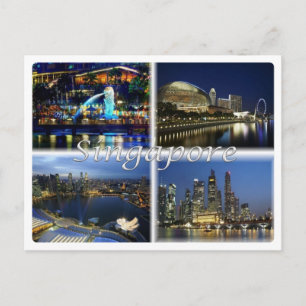 Carte Postale SG Singapour