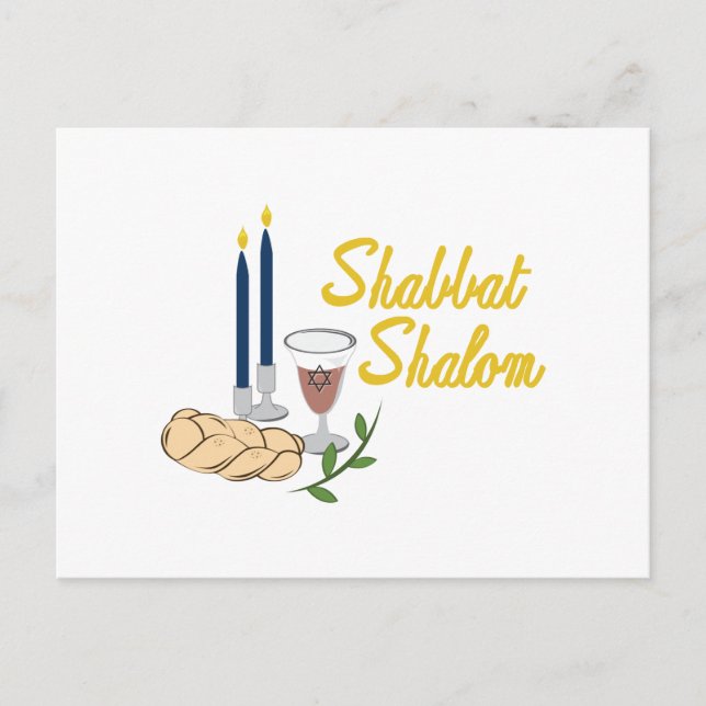 Carte Postale Shabbat Shalom (Devant)