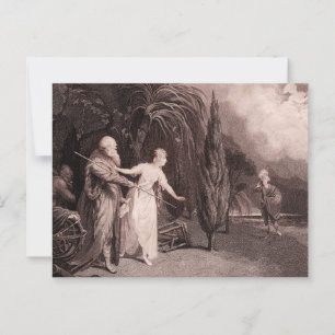 Carte Postale Shakespeare La tempête Miranda tombe en amour