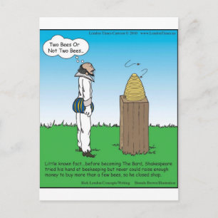 Carte Postale Shakespeare's The BeeKeeper Drôle cadeaux & Tee - 