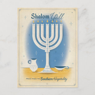 Carte Postale Shalom Y'all