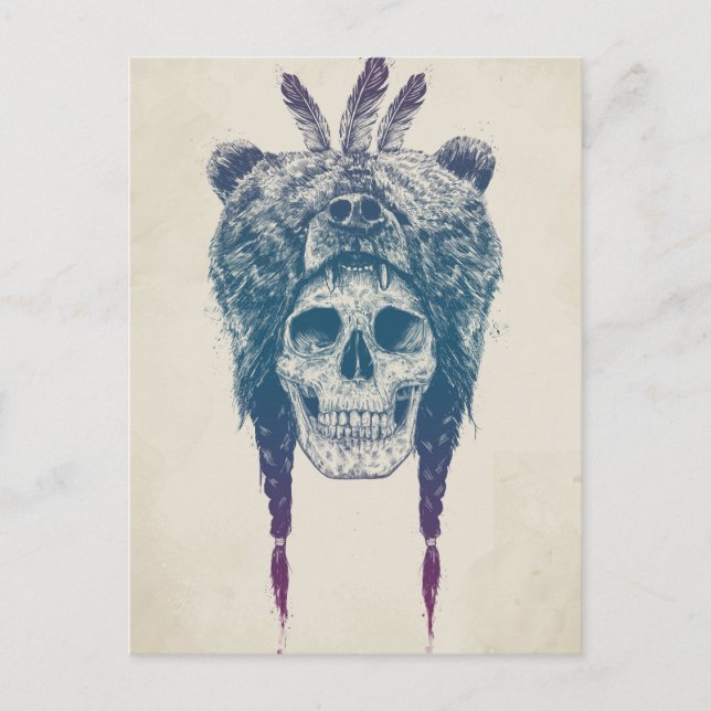Carte Postale shaman mort (Devant)