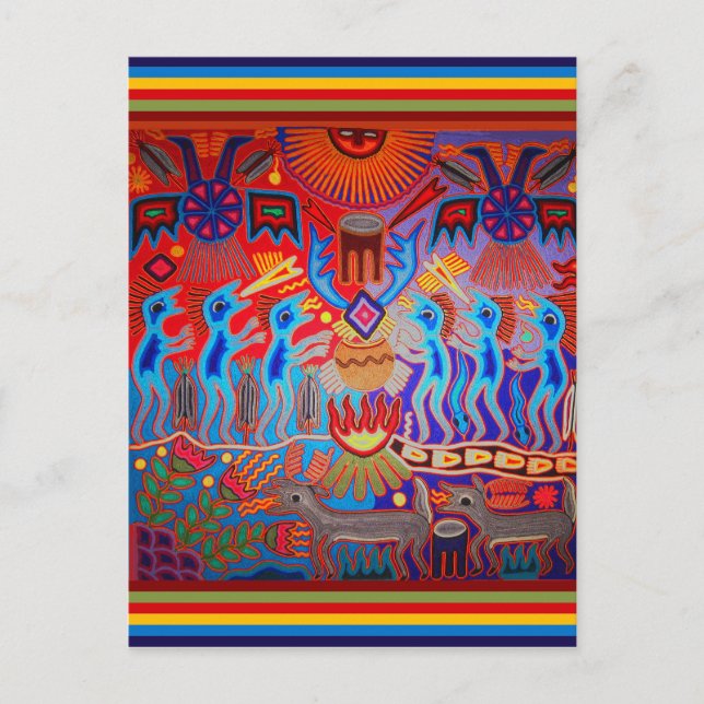 Carte Postale Shaman Ritual Huichol (Devant)