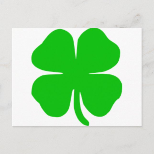 Carte Postale shamrock (Devant)