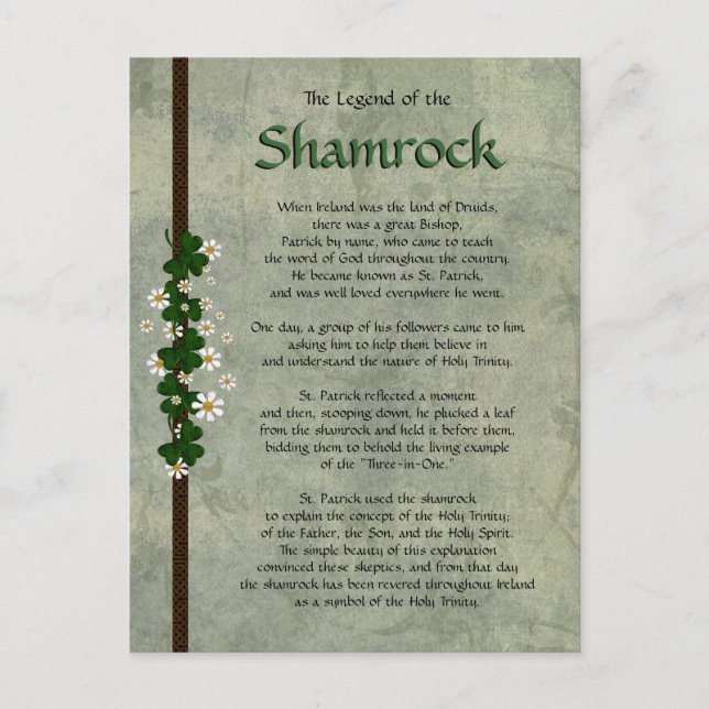 Carte Postale Shamrock (Devant)