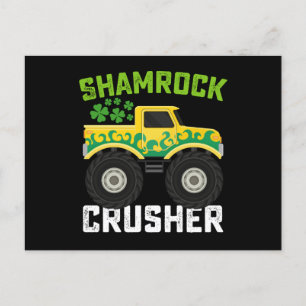 Carte Postale Shamrock Croiseur Monster Camion St Patrick's Day
