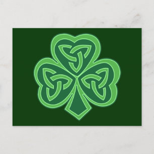 Carte Postale Shamrock de noeud celtique