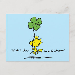 Carte Postale Shamrock de transport de bois
