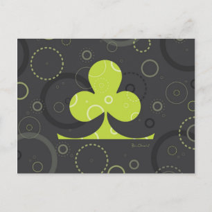 Carte postale Shamrock irlandais Lucky