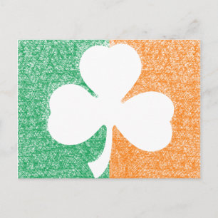 Carte postale Shamrock irlandaise