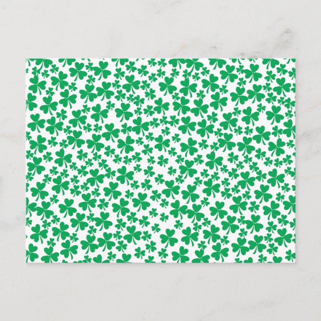 Carte Postale Shamrock pour la Saint Patrick's Day (Devant)