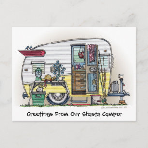 Carte postale Shasta Camper Trailer RV