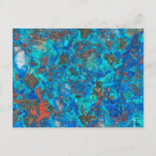Carte Postale Shattuckite bleue