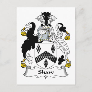 Carte Postale Shaw Family Crest