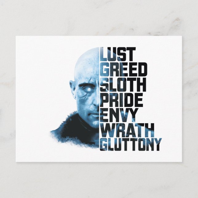 Carte Postale SHAZAM ! | Dr Sivana Sept péchés mortels Graphique (Devant)