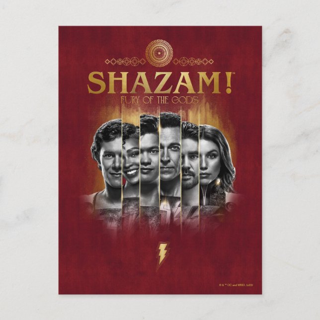 Carte Postale SHAZAM ! Furie des dieux | Bars photo de caractère (Devant)