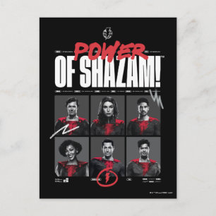 Carte Postale SHAZAM ! Furie des dieux   Puissance du groupe SHA