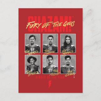 Carte Postale SHAZAM ! La Colère des Dieux | Annuaire SHAZAMily