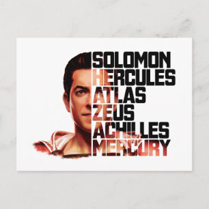 Carte Postale SHAZAM !   Shazam Closeup Acronyme graphique