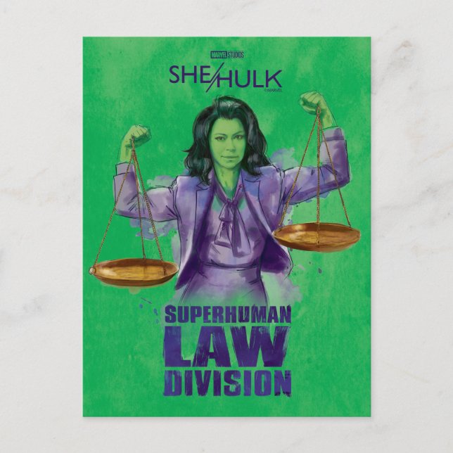 Carte Postale She-Hulk : Échelle de justice Division du droit su (Devant)