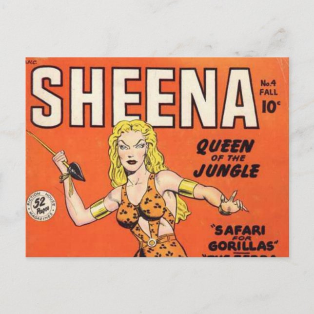 Carte Postale Sheena : Jungle Woman Comic book (Devant)