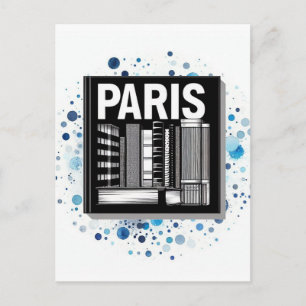 Carte Postale Shelf Paris Travel Book