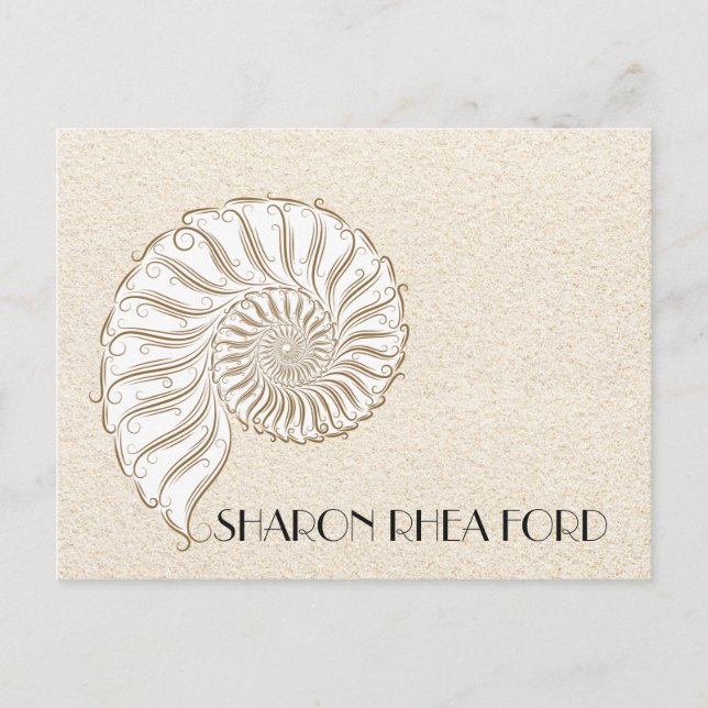 Carte postale Shell élégante (Devant)