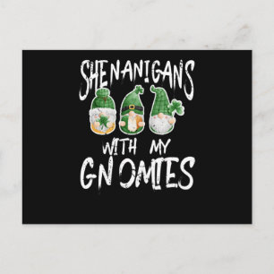 Carte Postale Shenanigans With My Gnomies St. Patrick's Day Gnom