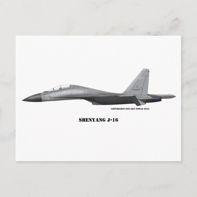 Carte Postale Shenyang J-16 (Devant)