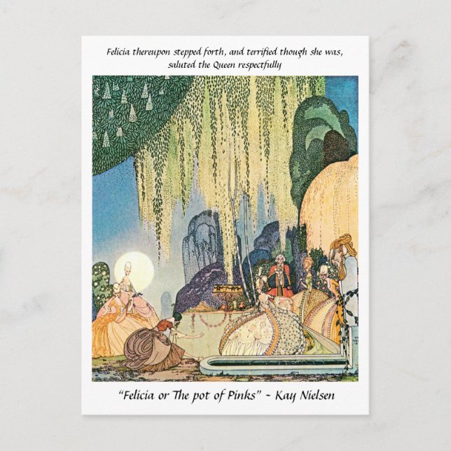 Carte Postale Shepherdess rencontre la reine Kay Nielsen (Devant)