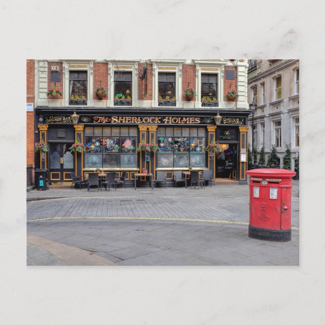 Carte Postale Sherlock Holmes, Westminster London UK (Devant)