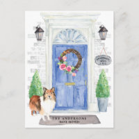 Carte postale Shetland Sheepdog Moving Faire-part