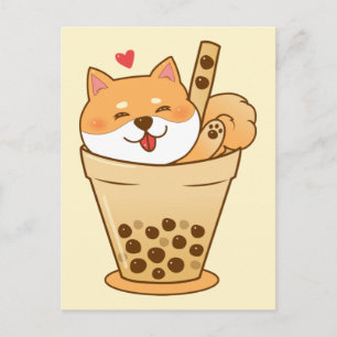 Carte Postale Shiba Boba