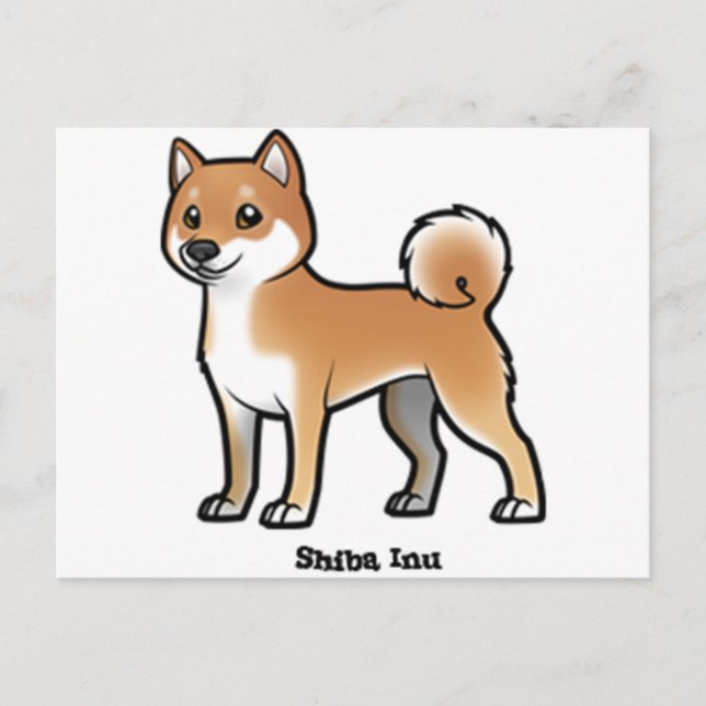 Carte Postale shiba inu (Devant)